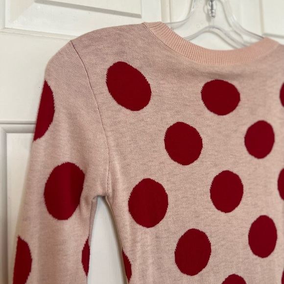 SOLD🥤 Halogen Polka Dot Sweater XS NWT Pink Red Riverdale - Picture 10 of 14